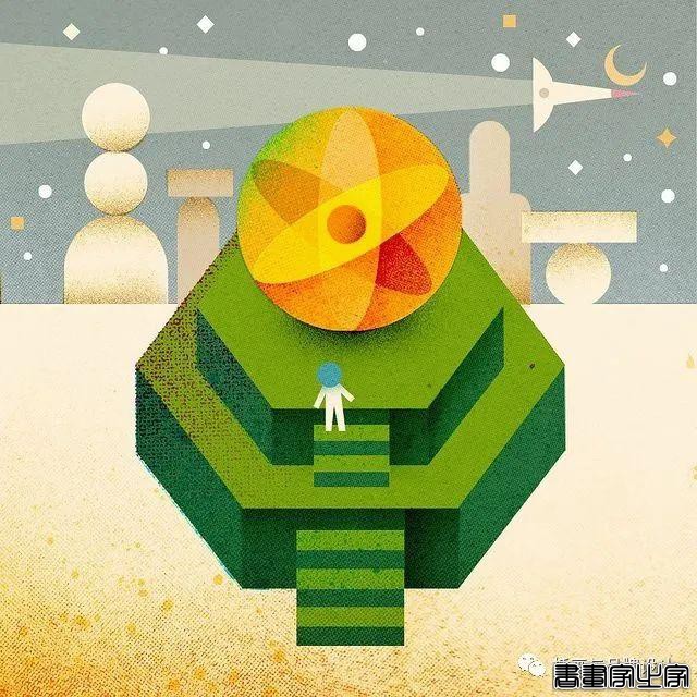 插画丨带你领略丝丝入扣的视觉之旅，多彩的形状简单有趣的造型-30.jpg