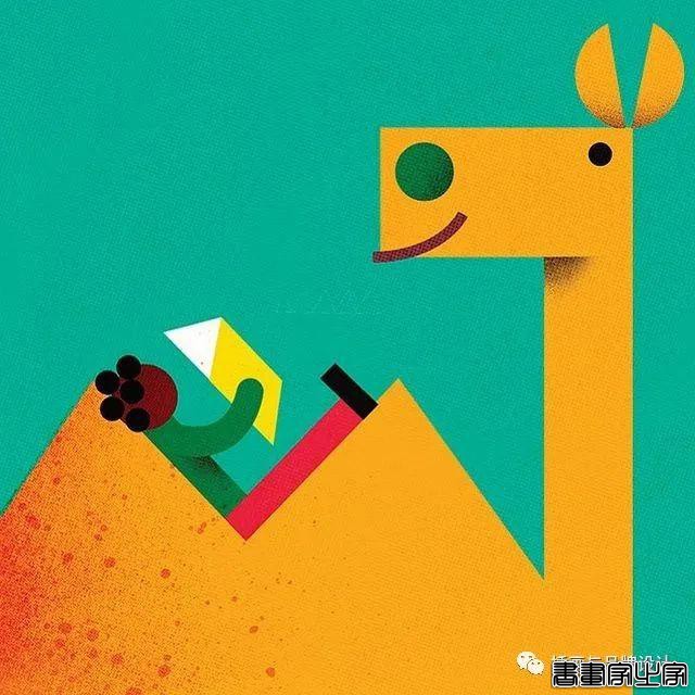 插画丨带你领略丝丝入扣的视觉之旅，多彩的形状简单有趣的造型-34.jpg