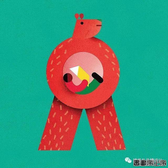 插画丨带你领略丝丝入扣的视觉之旅，多彩的形状简单有趣的造型-50.jpg