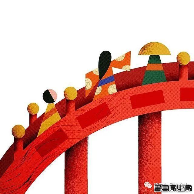 插画丨带你领略丝丝入扣的视觉之旅，多彩的形状简单有趣的造型-64.jpg
