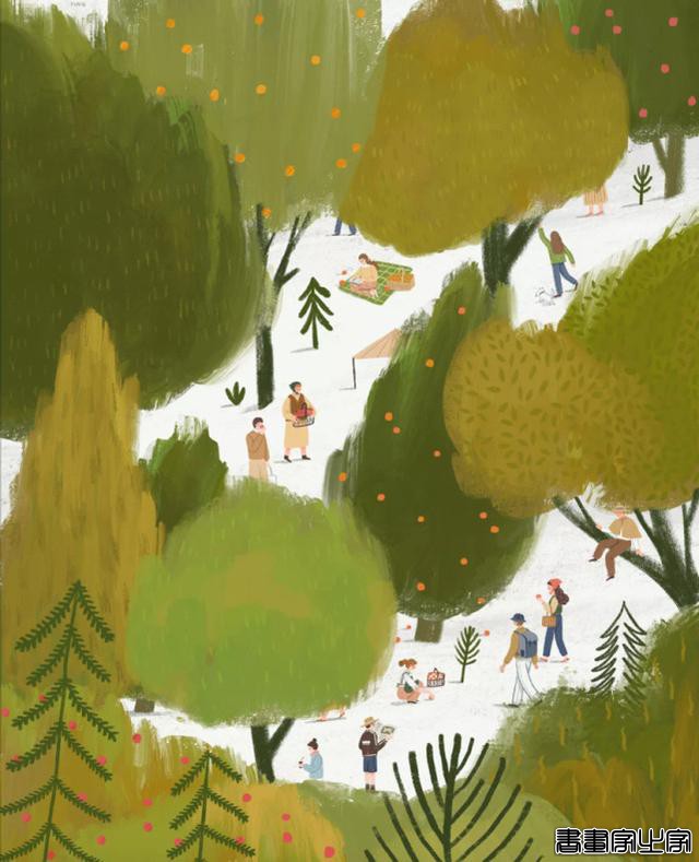 今天来分享石鱼丁清新治愈系插画作品-4.jpg