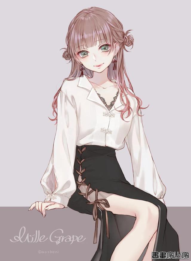 甜美系列的少女插画画师：by.ao_beni ? ??\作品-6.jpg