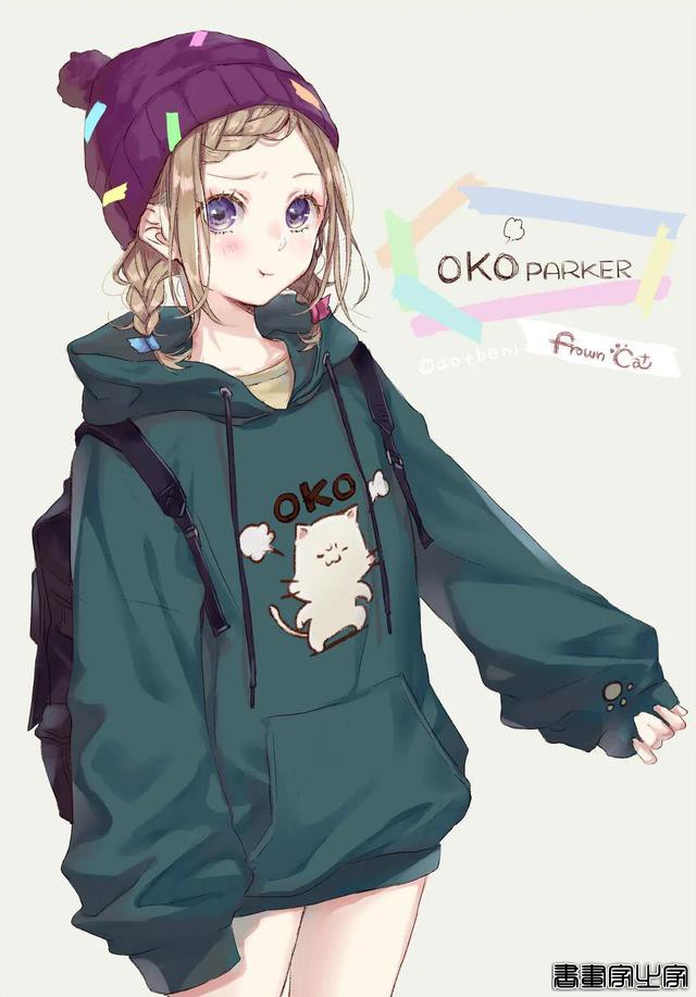 甜美系列的少女插画画师：by.ao_beni ? ??\作品-9.jpg