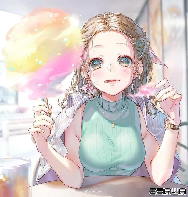 甜美系列的少女插画画师：by.ao_beni ? ??\作品-13.jpg