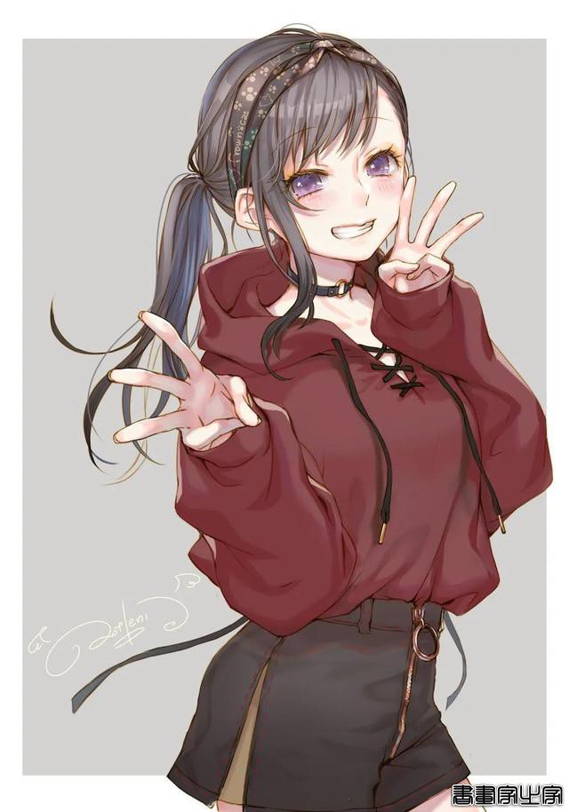 甜美系列的少女插画画师：by.ao_beni ? ??\作品-11.jpg