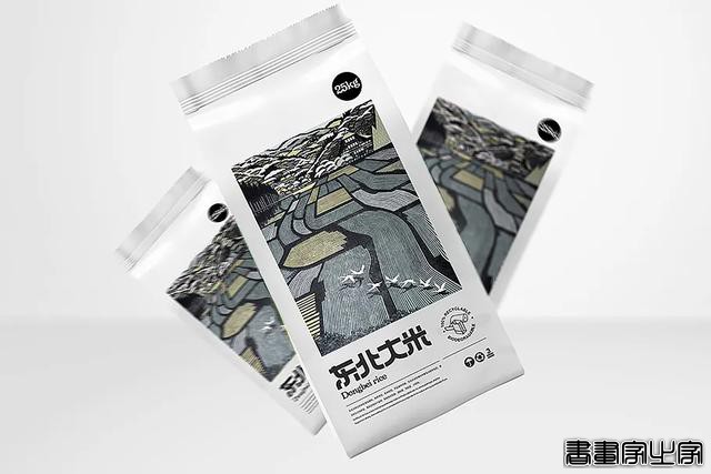 插画风的大米包装设计，怎样突出地方特色？-5.jpg