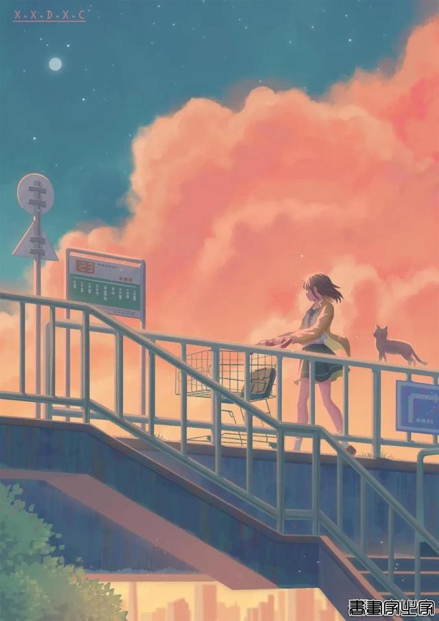 @唏嘘的星辰/温柔有想法，向阳朝海的少女插画｜王国作者推荐-7.jpg