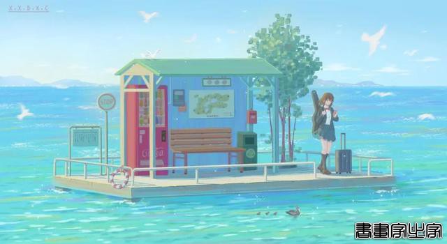 @唏嘘的星辰/温柔有想法，向阳朝海的少女插画｜王国作者推荐-8.jpg