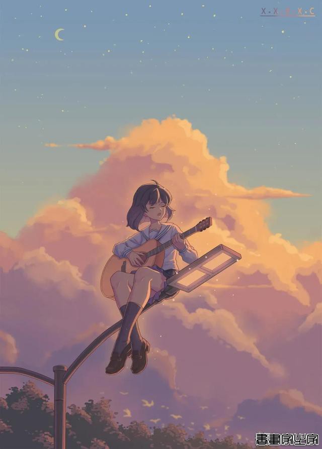 @唏嘘的星辰/温柔有想法，向阳朝海的少女插画｜王国作者推荐-16.jpg