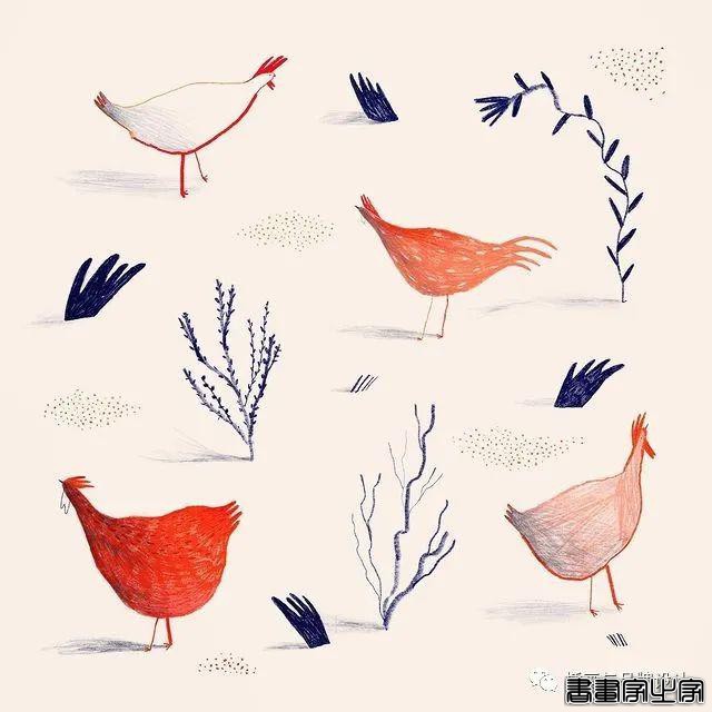 插画丨超有趣的肌理插画，优美轻盈的线条干净又不失精彩-4.jpg
