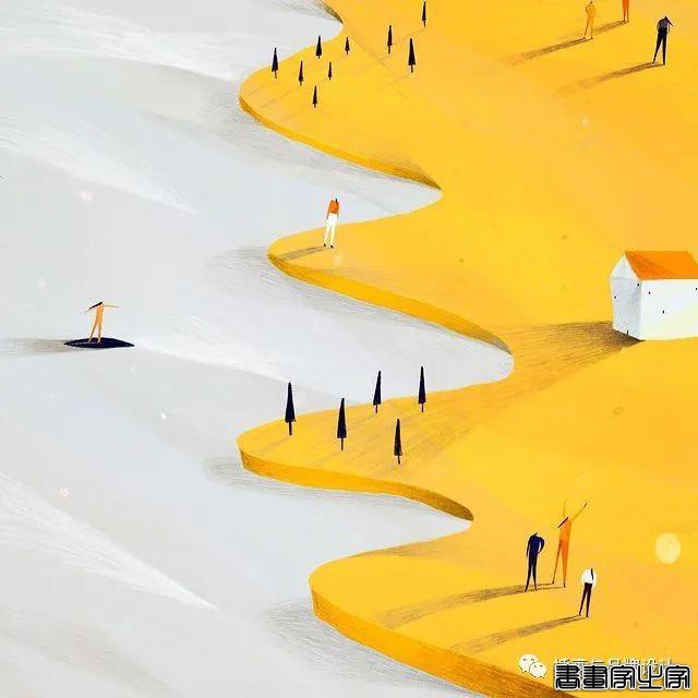 插画丨超有趣的肌理插画，优美轻盈的线条干净又不失精彩-28.jpg