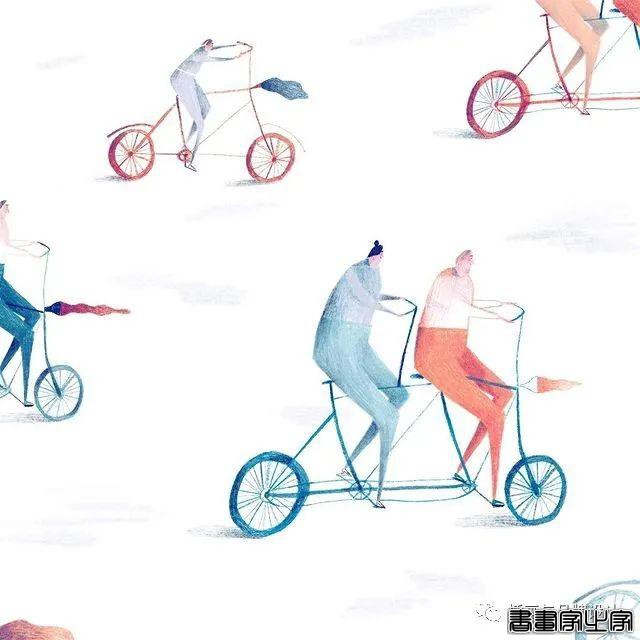 插画丨超有趣的肌理插画，优美轻盈的线条干净又不失精彩-34.jpg