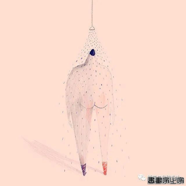 插画丨超有趣的肌理插画，优美轻盈的线条干净又不失精彩-38.jpg