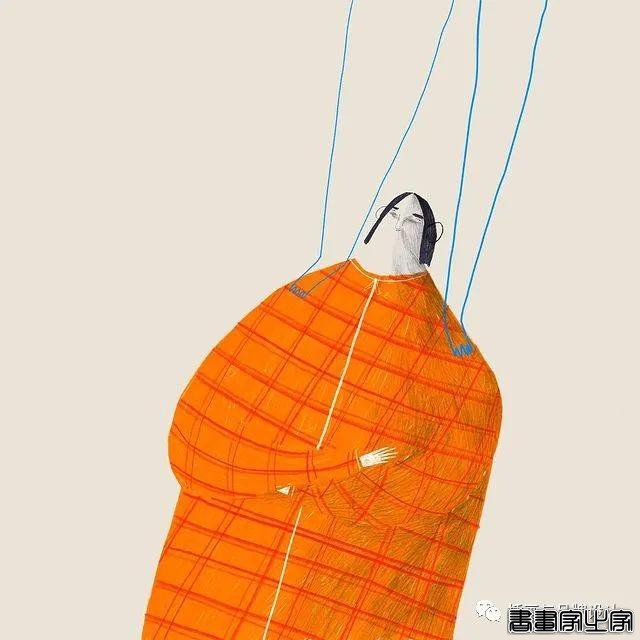 插画丨超有趣的肌理插画，优美轻盈的线条干净又不失精彩-41.jpg