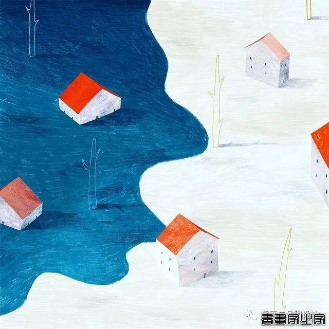 插画丨超有趣的肌理插画，优美轻盈的线条干净又不失精彩-61.jpg