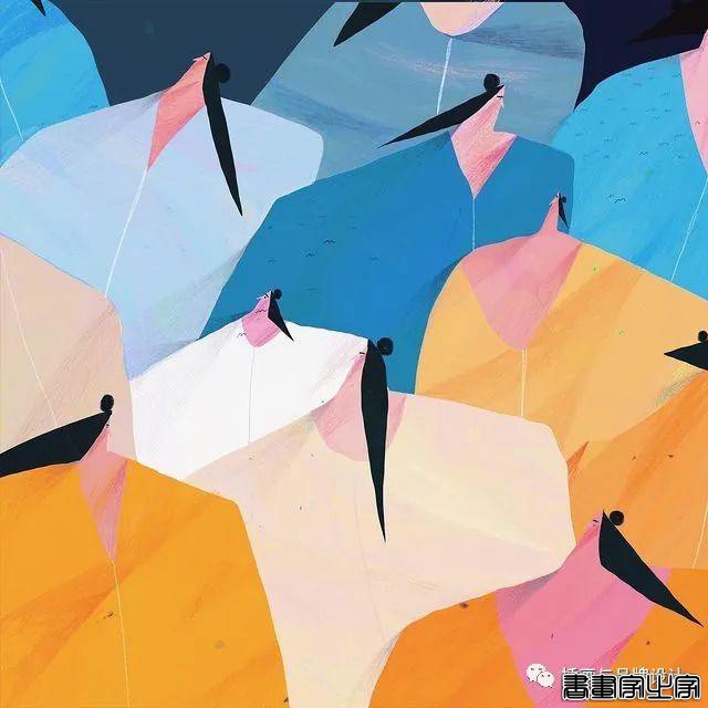 插画丨超有趣的肌理插画，优美轻盈的线条干净又不失精彩-66.jpg
