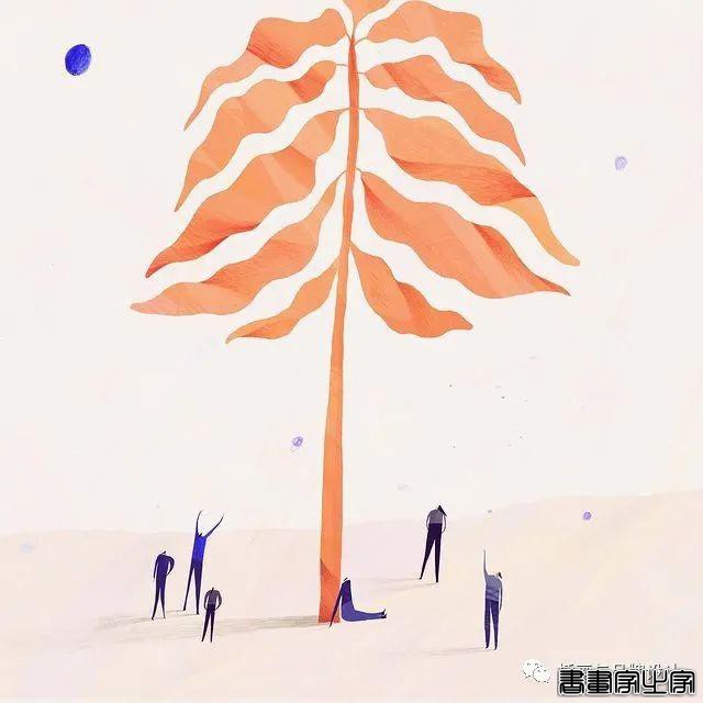 插画丨超有趣的肌理插画，优美轻盈的线条干净又不失精彩-73.jpg