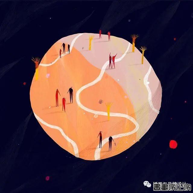 插画丨超有趣的肌理插画，优美轻盈的线条干净又不失精彩-79.jpg