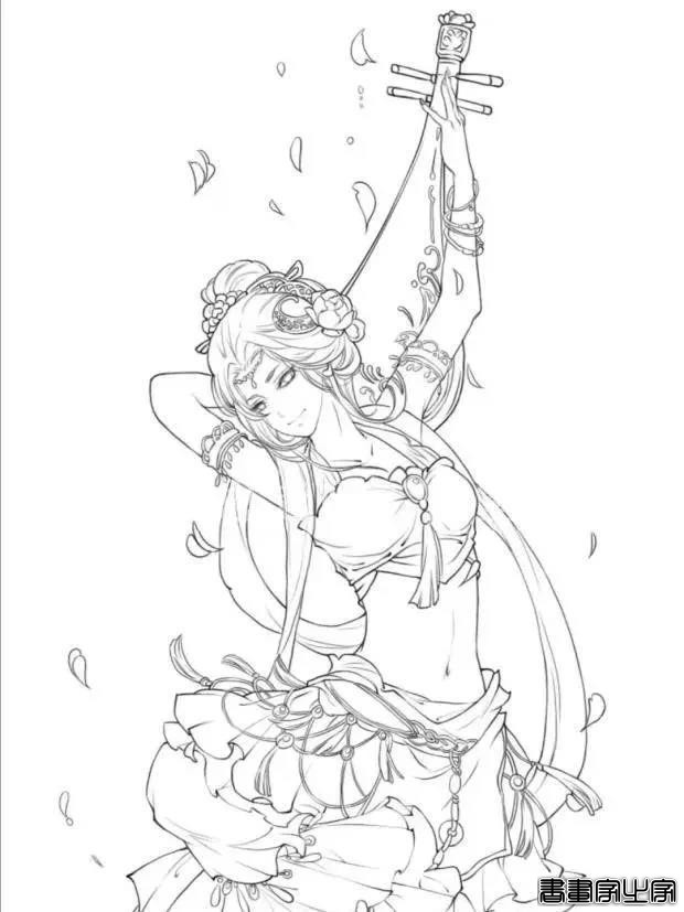 12000套各种人体动作姿势插画线稿，插画师常用人体设计模板-4.jpg