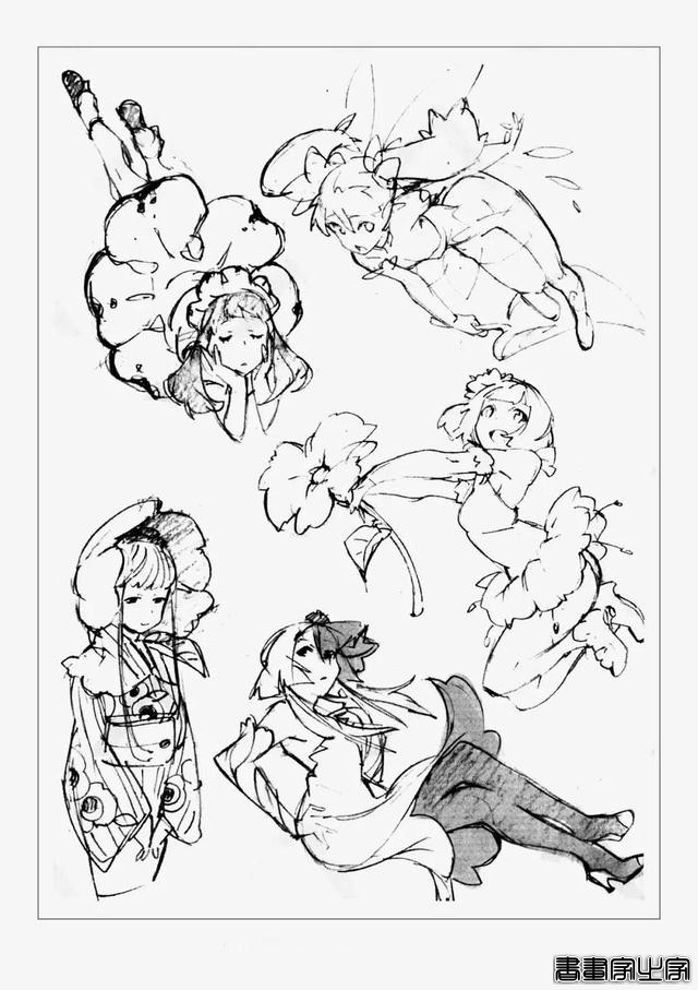 12000套各种人体动作姿势插画线稿，插画师常用人体设计模板-9.jpg