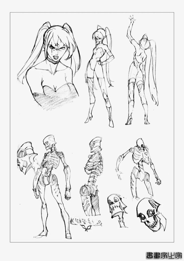 12000套各种人体动作姿势插画线稿，插画师常用人体设计模板-11.jpg