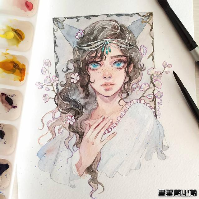 唯美清新的水彩插画 帅气小哥哥们的生活日常 心动了怎么办？-24.jpg