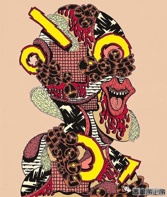 插画丨超带感的装饰插画，大胆夸张的想象，丰富多变的色彩，恍如进了异灵世界-9.jpg