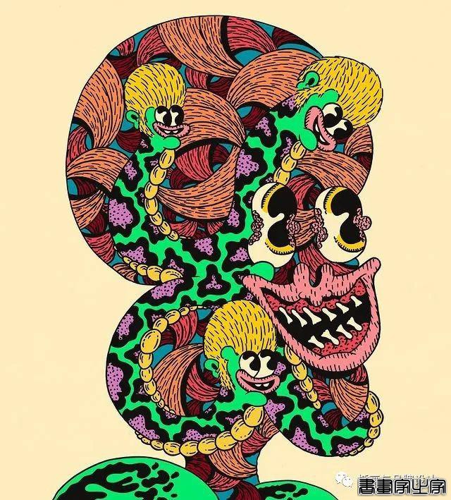 插画丨超带感的装饰插画，大胆夸张的想象，丰富多变的色彩，恍如进了异灵世界-13.jpg