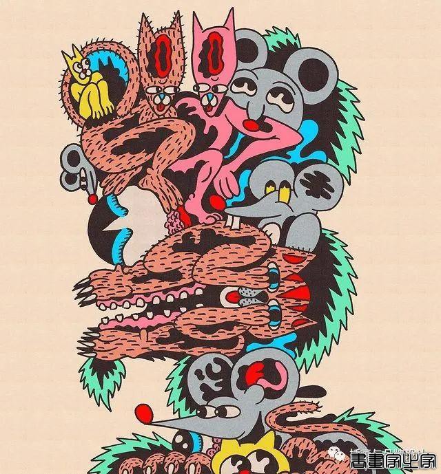 插画丨超带感的装饰插画，大胆夸张的想象，丰富多变的色彩，恍如进了异灵世界-15.jpg