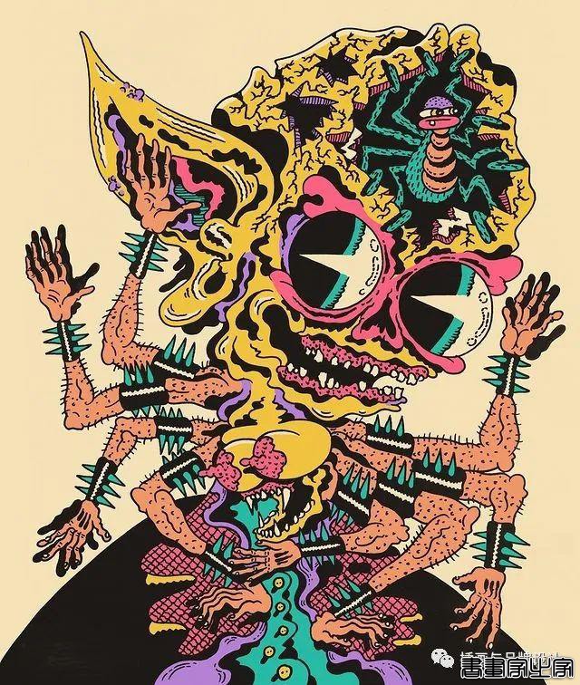 插画丨超带感的装饰插画，大胆夸张的想象，丰富多变的色彩，恍如进了异灵世界-23.jpg