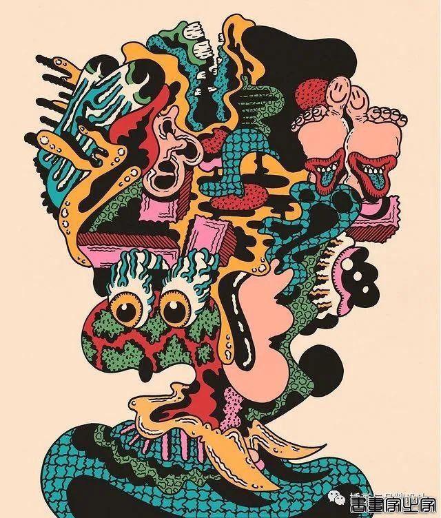 插画丨超带感的装饰插画，大胆夸张的想象，丰富多变的色彩，恍如进了异灵世界-24.jpg
