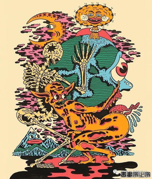 插画丨超带感的装饰插画，大胆夸张的想象，丰富多变的色彩，恍如进了异灵世界-25.jpg