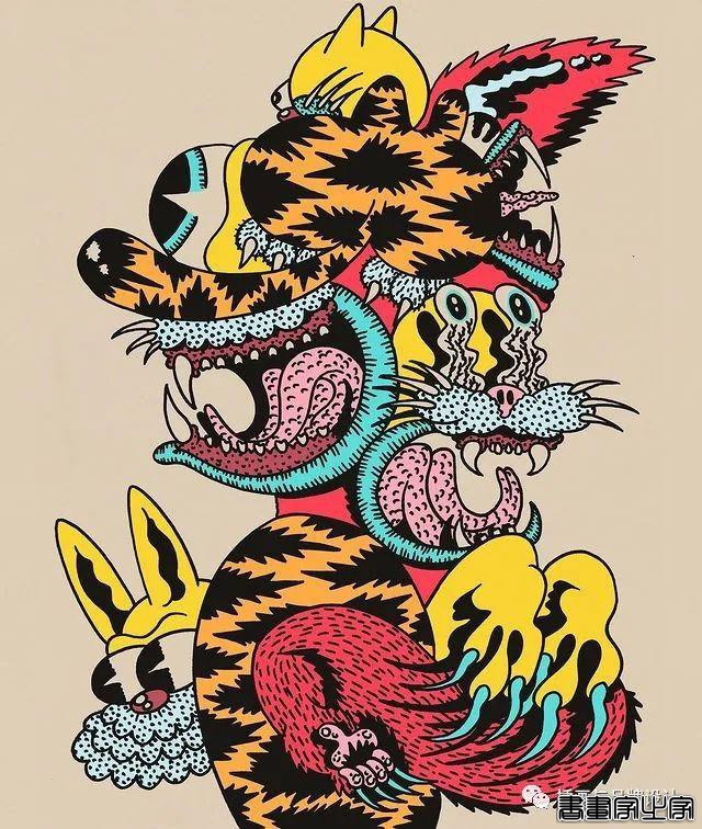 插画丨超带感的装饰插画，大胆夸张的想象，丰富多变的色彩，恍如进了异灵世界-26.jpg