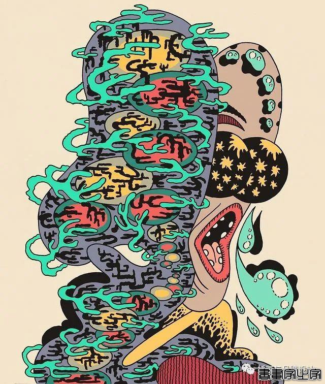 插画丨超带感的装饰插画，大胆夸张的想象，丰富多变的色彩，恍如进了异灵世界-31.jpg
