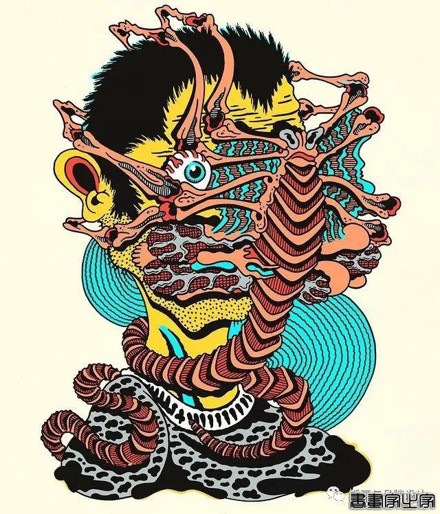插画丨超带感的装饰插画，大胆夸张的想象，丰富多变的色彩，恍如进了异灵世界-29.jpg