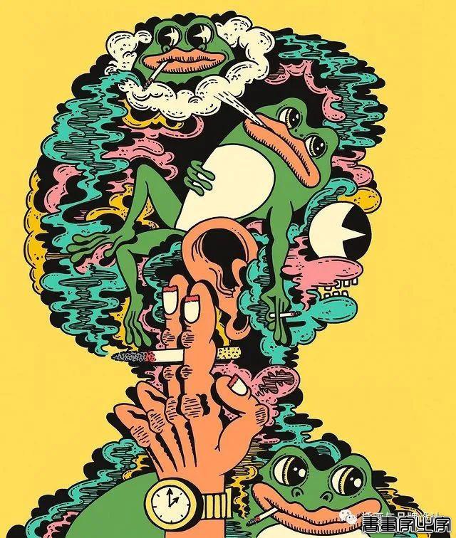 插画丨超带感的装饰插画，大胆夸张的想象，丰富多变的色彩，恍如进了异灵世界-34.jpg