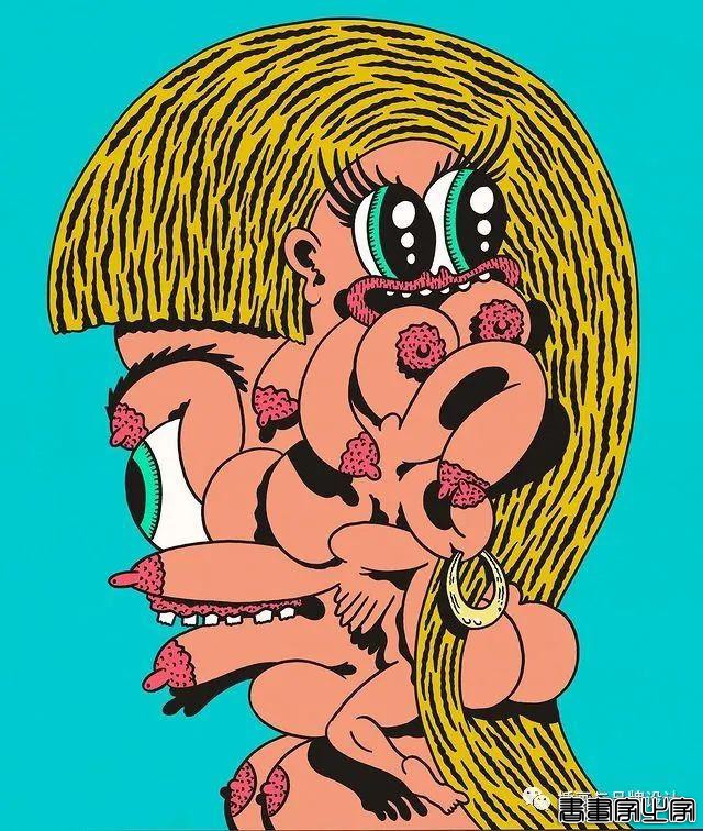 插画丨超带感的装饰插画，大胆夸张的想象，丰富多变的色彩，恍如进了异灵世界-36.jpg