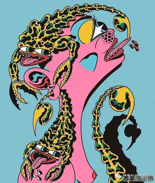 插画丨超带感的装饰插画，大胆夸张的想象，丰富多变的色彩，恍如进了异灵世界-38.jpg
