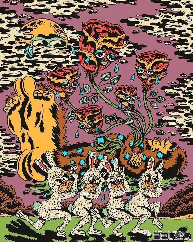 插画丨超带感的装饰插画，大胆夸张的想象，丰富多变的色彩，恍如进了异灵世界-47.jpg