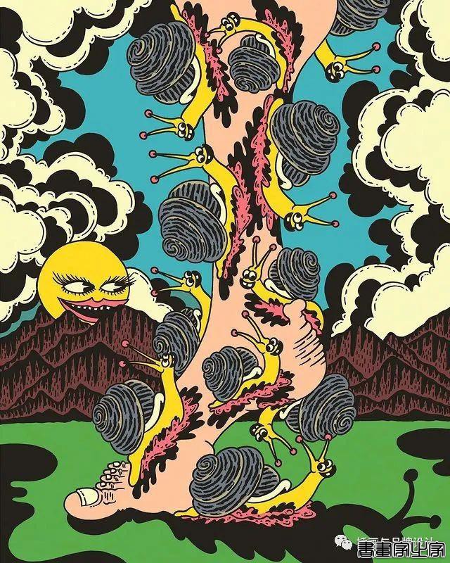 插画丨超带感的装饰插画，大胆夸张的想象，丰富多变的色彩，恍如进了异灵世界-58.jpg