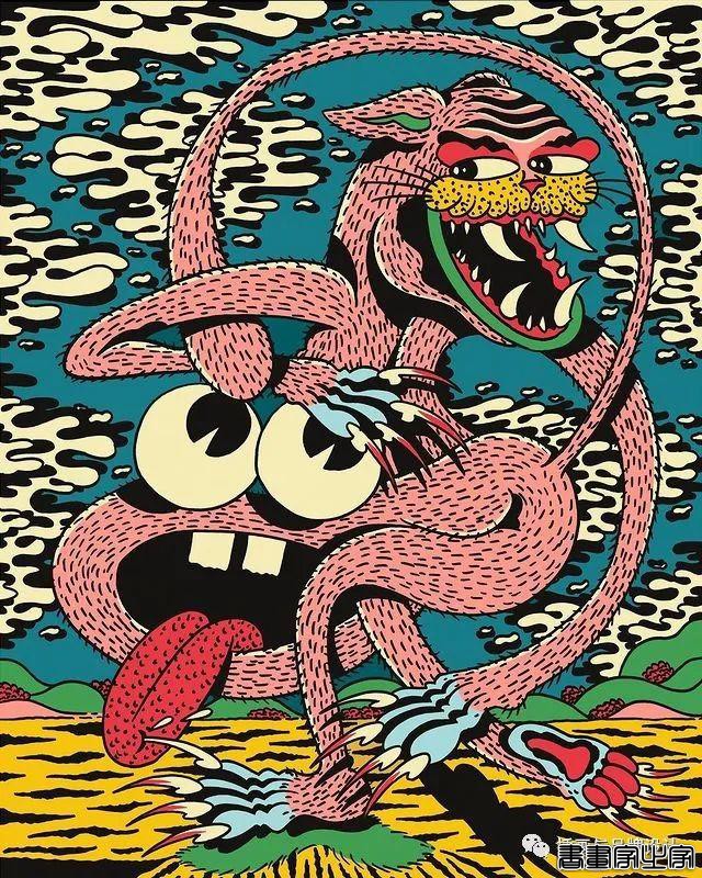 插画丨超带感的装饰插画，大胆夸张的想象，丰富多变的色彩，恍如进了异灵世界-60.jpg