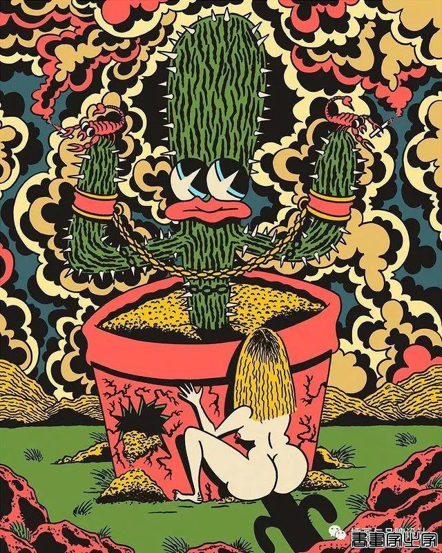 插画丨超带感的装饰插画，大胆夸张的想象，丰富多变的色彩，恍如进了异灵世界-62.jpg