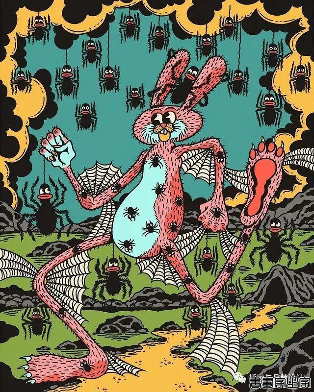 插画丨超带感的装饰插画，大胆夸张的想象，丰富多变的色彩，恍如进了异灵世界-63.jpg