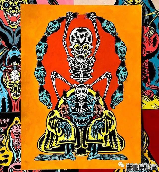 插画丨超带感的装饰插画，大胆夸张的想象，丰富多变的色彩，恍如进了异灵世界-69.jpg
