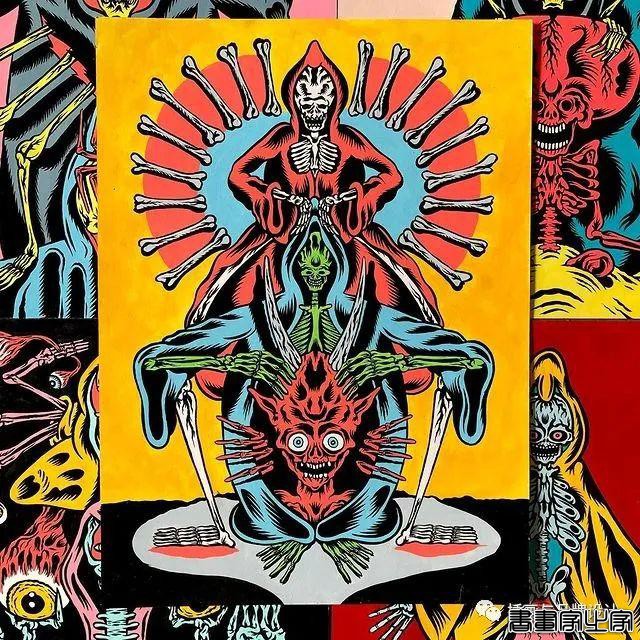 插画丨超带感的装饰插画，大胆夸张的想象，丰富多变的色彩，恍如进了异灵世界-68.jpg