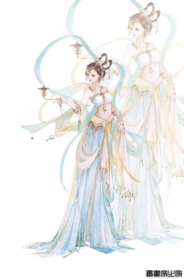 这种风格的古风插画系列，你喜欢吗？画师:–岁辞– ?\作品-18.jpg