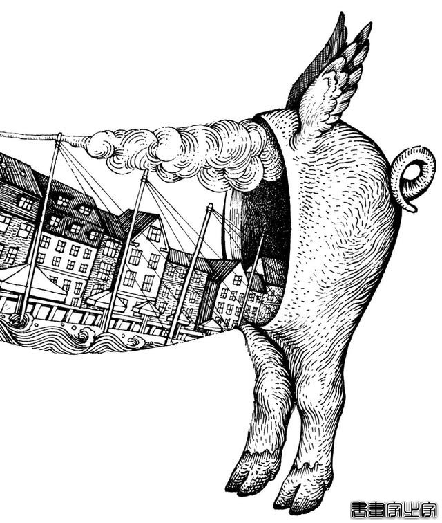 黑白插画也很有品 火锅品牌与插画创意视觉-9.jpg