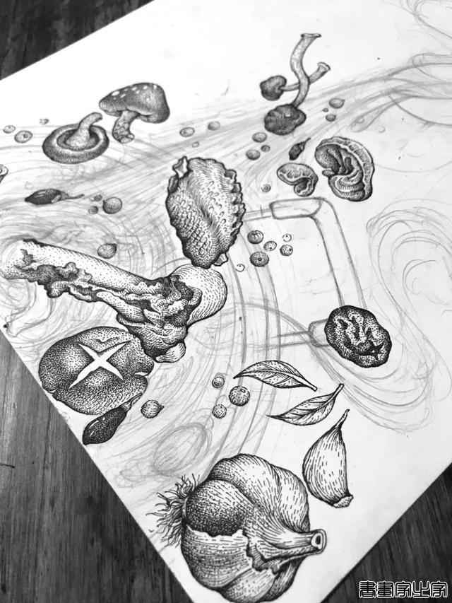 黑白插画也很有品 火锅品牌与插画创意视觉-20.jpg