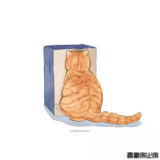 正经“猫片”，笑到喷饭，插画师笔下的猫咪迷惑行为，憨憨的-26.jpg