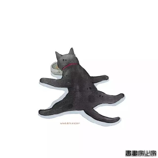 正经“猫片”，笑到喷饭，插画师笔下的猫咪迷惑行为，憨憨的-34.jpg
